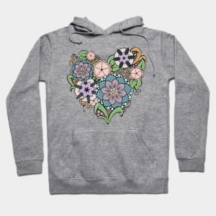 Zentangle Heart - full color Hoodie